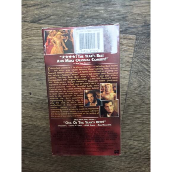 Shakespeare in Love (VHS, 1999) - Picture 2 of 4